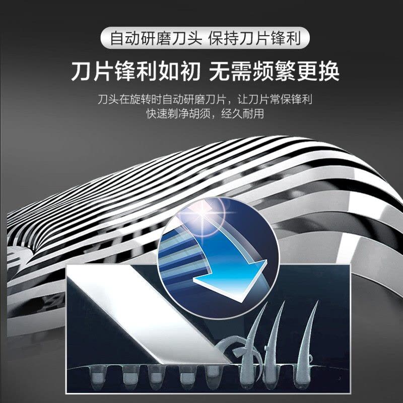 飞利浦(PHILIPS) 电动剃须刀 男士旋转式刮胡须刀 经典PQ系列 实用生日礼物送男友送父亲 充电款PQ182/16图片