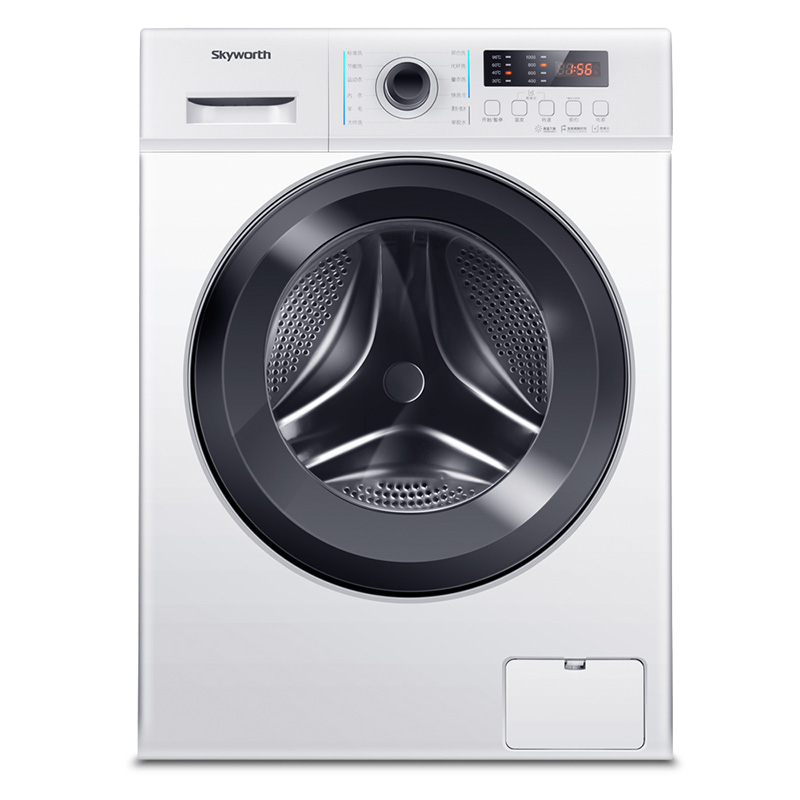 创维 F7009SU典雅白 7公斤滚筒 冰晶内桶设计96°C高温洗程序,强力除菌高清大图