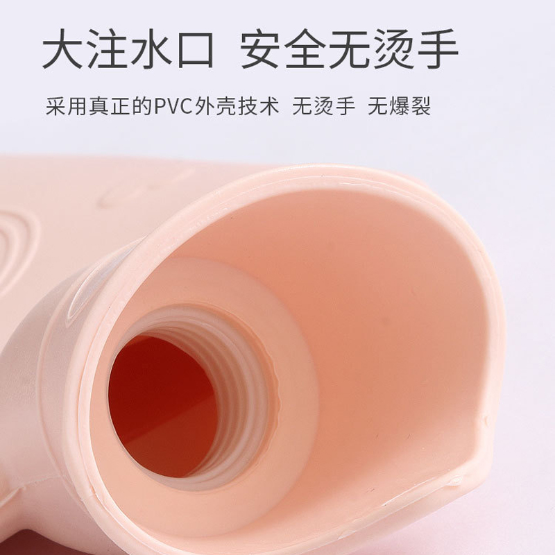 壹志注水时热水袋小号暖手宝迷你随身暖手袋 温水暖水袋女学生学校携带灌水煖水带小型宝宝开水冲水非充电 马卡龙紫色高清大图