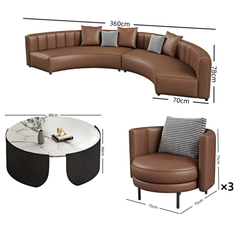 璎蕙 沙发组合L+茶几 套高清大图