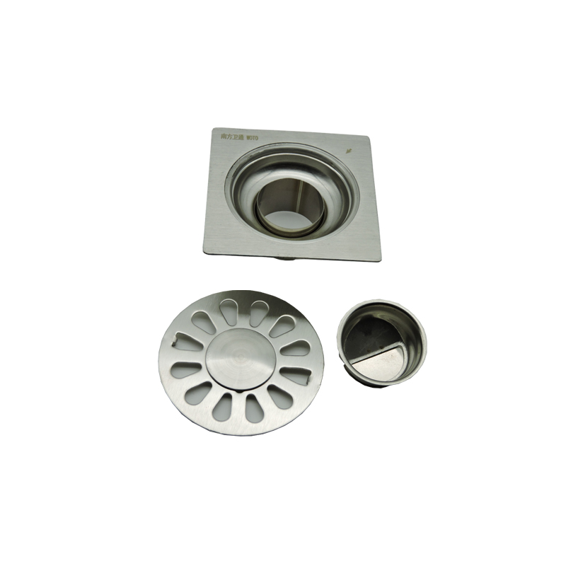 南方卫通 不锈钢自动密封式防臭地漏 双用 NF-080 个高清大图