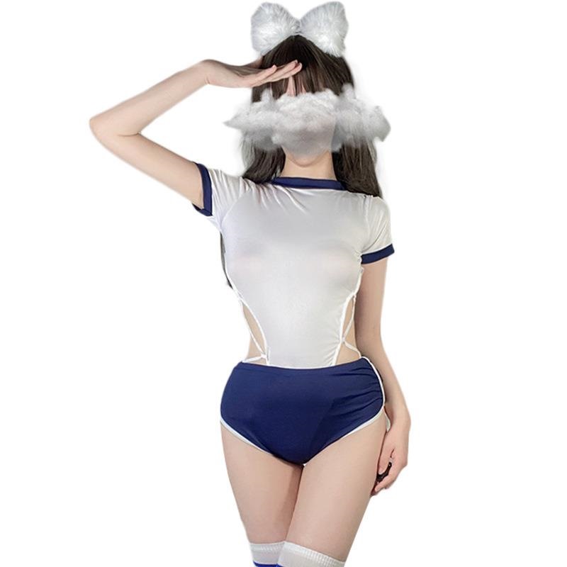 硕遥性感校园装情趣内衣纯欲制服激情套装开裆诱惑女床上体操服装高清大图