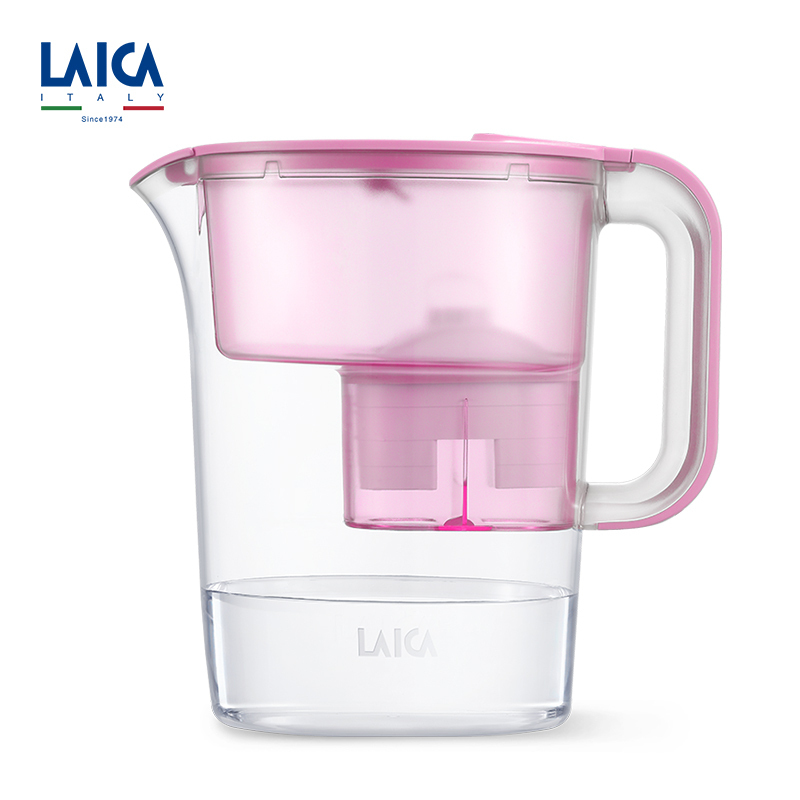 莱卡(LAICA) 滤水壶LA35EN-P 便携式家用滤水壶 过滤净水器 西西里系列3.5L樱花粉 进口滤芯 一壶一芯装