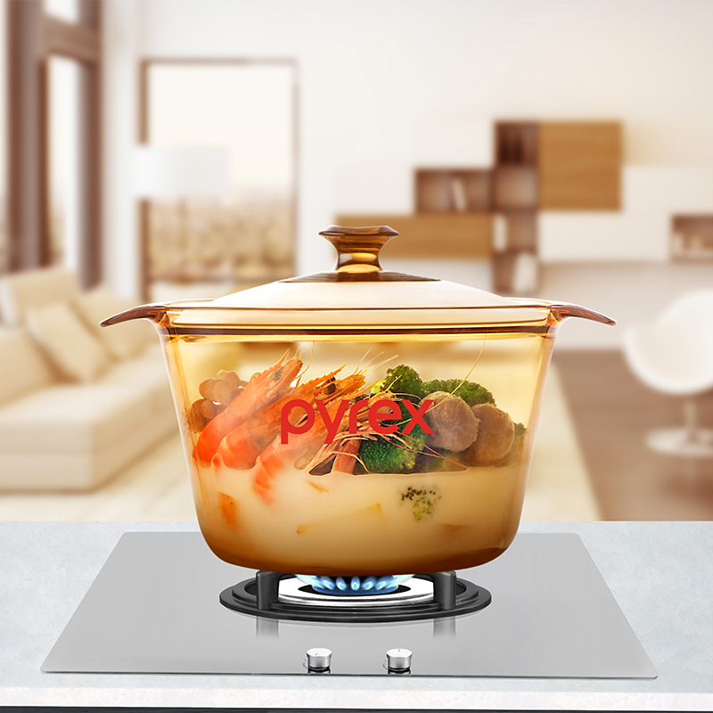 康宁pyrex 3.8L百丽透明锅 PX-38-FL-E/LN/CN高清大图