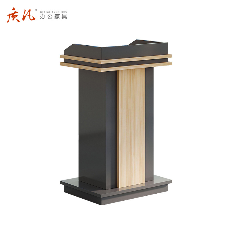 质凡讲台桌 迎宾台接待台演讲台发言台主持小讲台导购咨客台高清大图