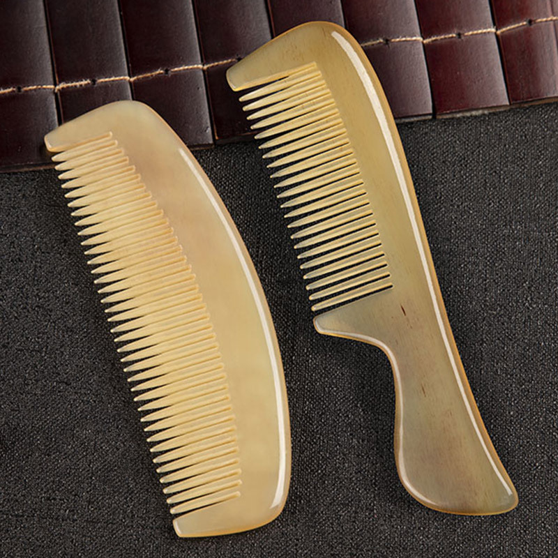 【专营好货】天然白水牛角梳子檀木檀香木梳牦牛角梳子
