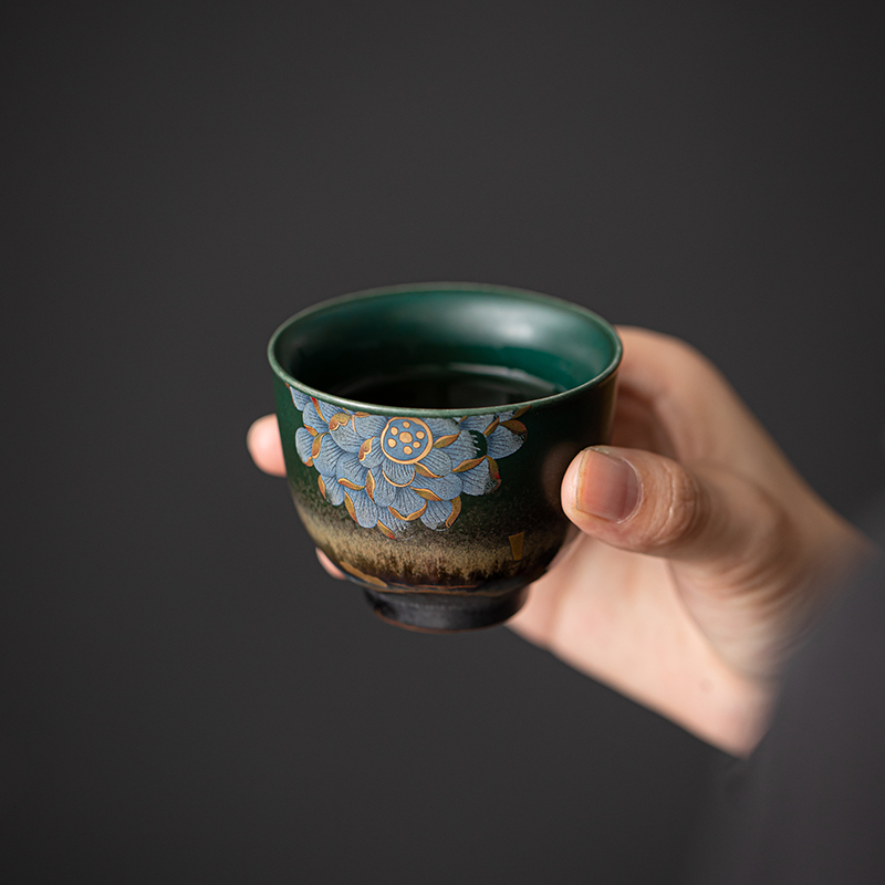 苏氏陶瓷(SUSHI CERAMICS)遇见敦煌祥荷主人杯个人杯品茗杯套装