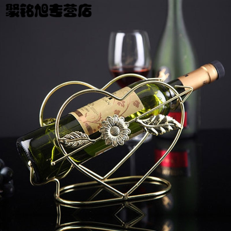 欧式创意客厅酒柜红酒架创意铁艺摆件装饰品葡萄酒架酒瓶架复古做旧家居家用红酒储放架子时尚简约酒架酒具