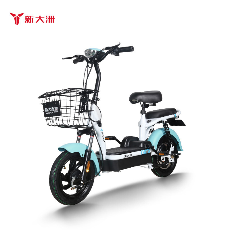 新大洲派乐/PALLA电动车K17时尚轻便48V12AH铅酸电瓶车小型电动自行车代步助力自行车 蓝色