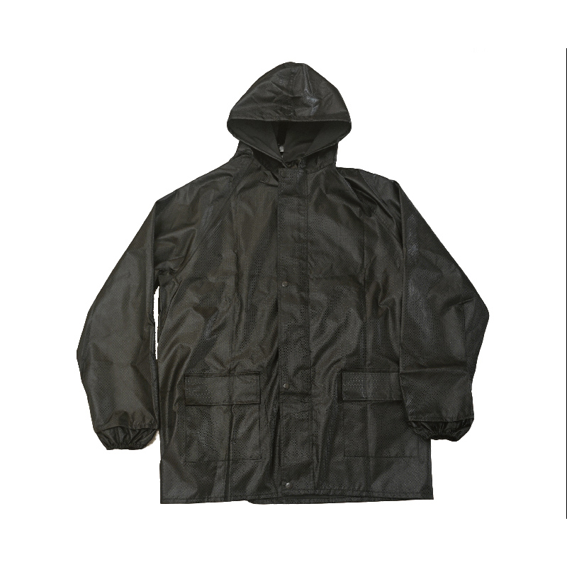 苏识 SS162 单层提花雨衣 (计价单位:件)黑色高清大图