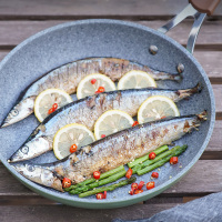 卡罗特(CaROTE) 麦饭石煎锅平底锅20CM少油烟不粘锅煎蛋牛排锅简约创意小清新电磁炉明火通用