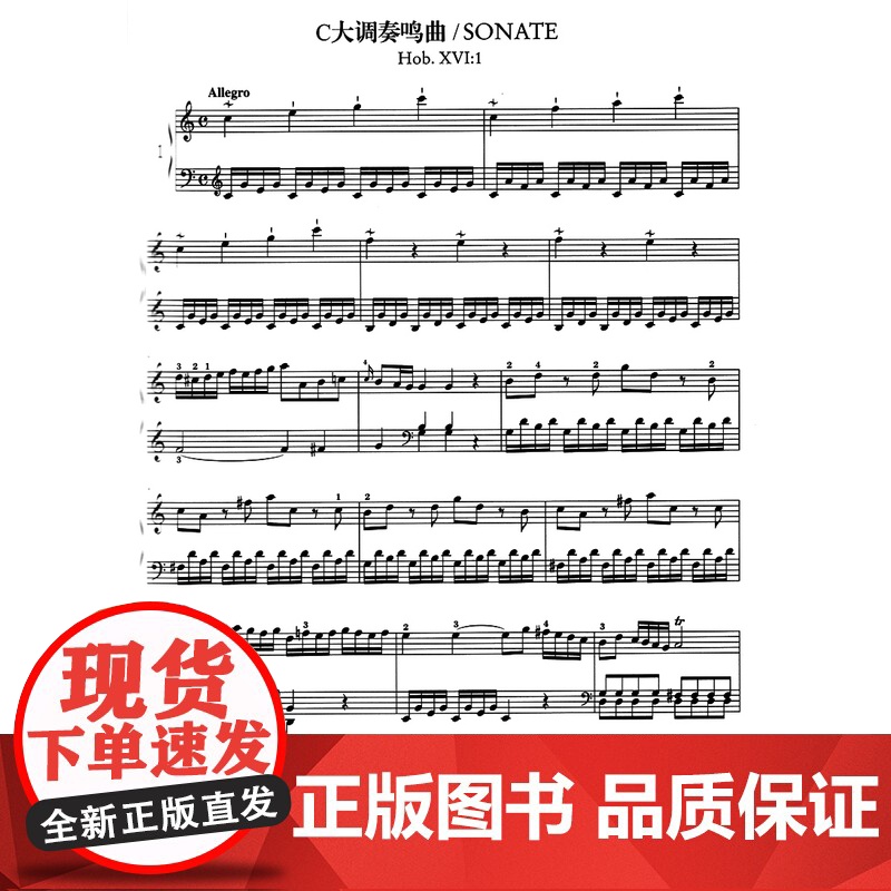 海顿钢琴奏鸣曲全集4册(精装) 维也纳原始版 中外文对照 钢琴乐谱曲谱作曲练习曲教材教程 音乐图书籍 李曦微译 世纪音乐高清大图