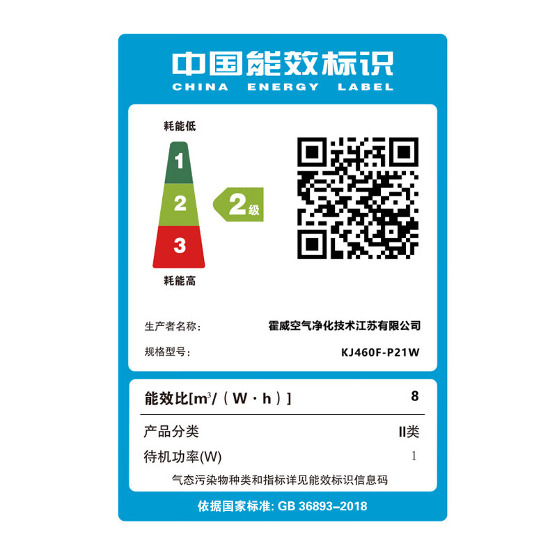 霍尼韦尔 KJ460F-P21W 空气净化器 家用办公除菌除甲醛雾霾 智能高效高清大图