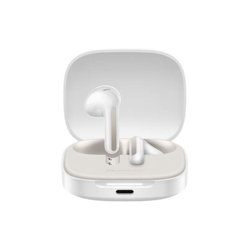 REDMI Buds7S 晴雪白红米无线蓝牙耳机半入耳主动降噪长续航高清大图
