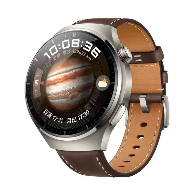 [二手99新]华为手表Watch4 46mm 黑色不锈钢表壳+氟橡胶表带 一键微体检高血糖风险评估eSIM通信手表高清大图