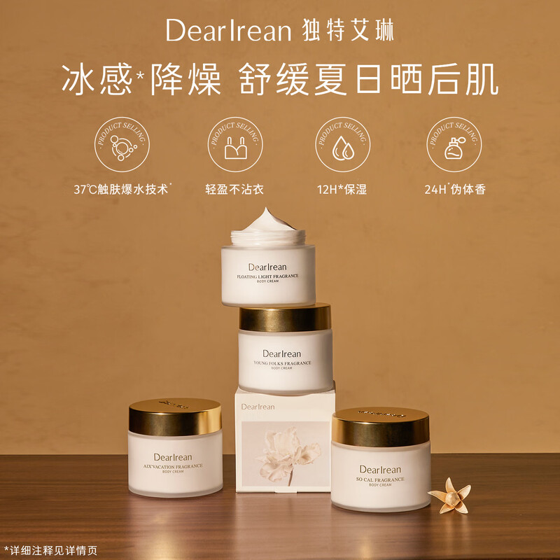 独特艾琳浮靡之光 香氛身体冷霜180g