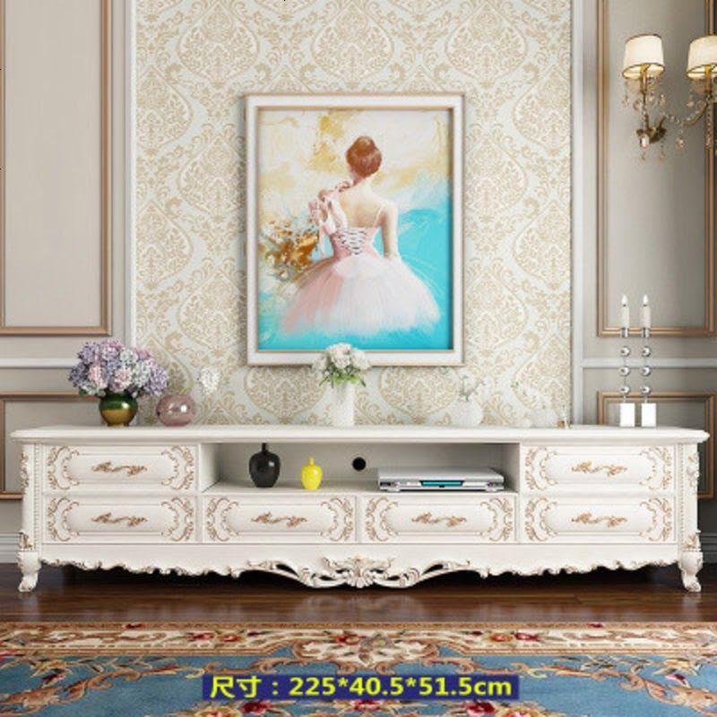 电视柜茶几组合套装实木现代简约客厅小户型欧式经济型多功能迷你图片