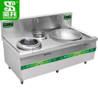 圣托商用大锅炉DCE25小炒大炒组合炉380V15000W*2锅外径500mm700mm4_298