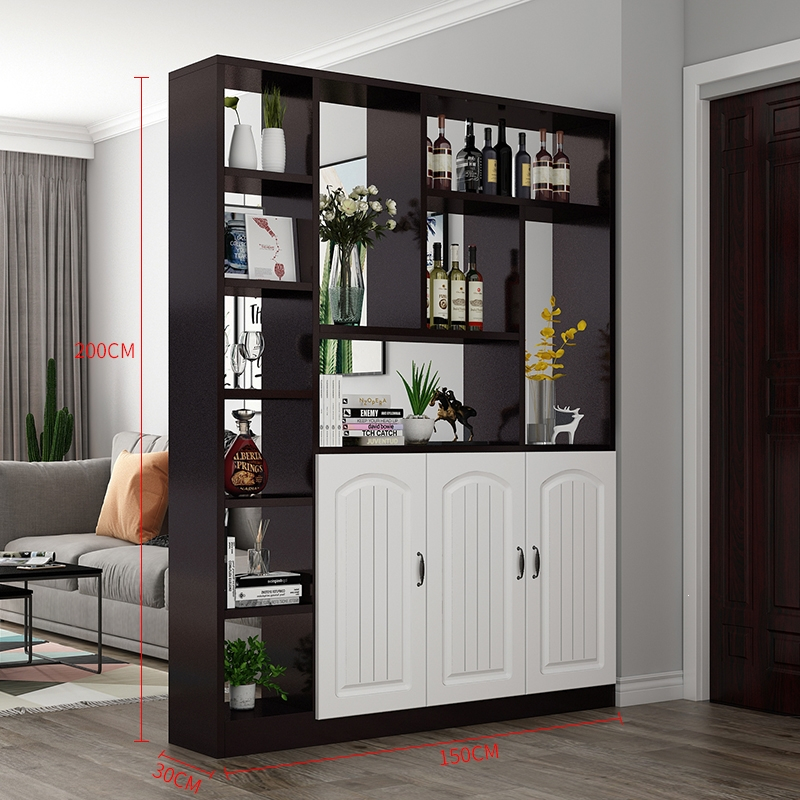 古达玄关柜鞋柜一体进门家用门口欧式客厅屏风隔断简约现代酒柜储物柜