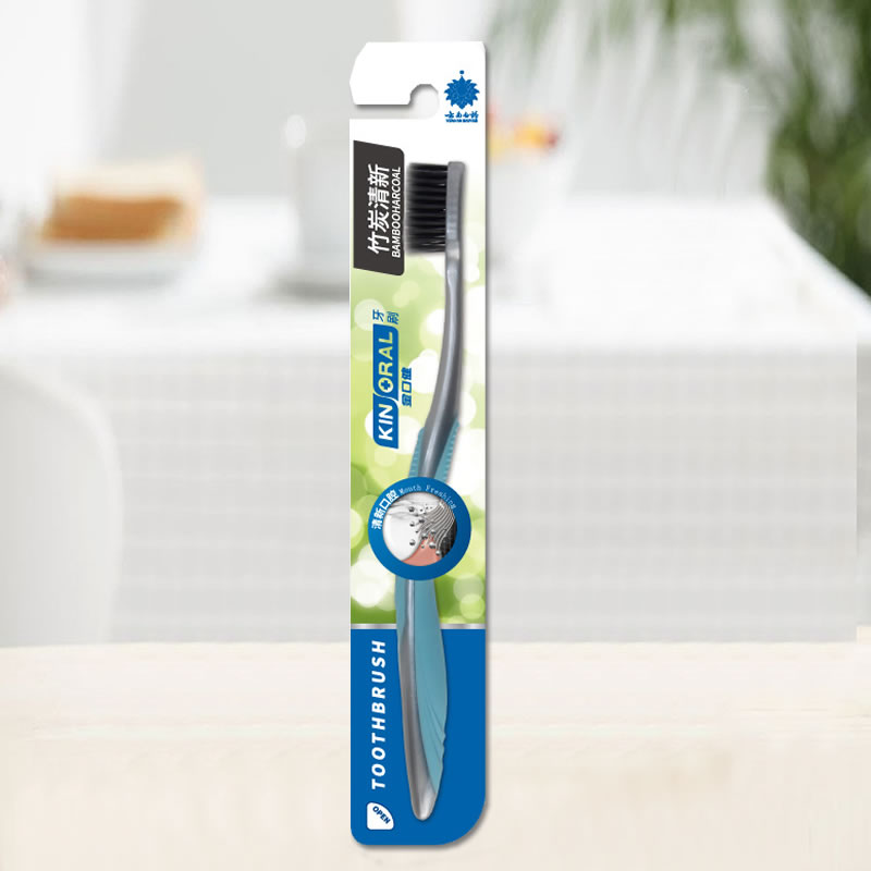 云南白药金口健牙刷竹炭清新4支装成人牙刷4支高清大图