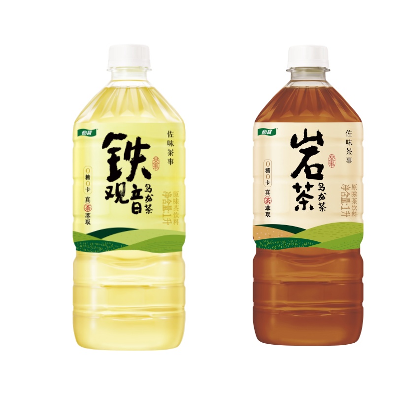 怡宝铁观音岩茶乌龙茶饮料1L*8瓶混合装茶香浓郁即饮无糖健康茶饮料高清大图