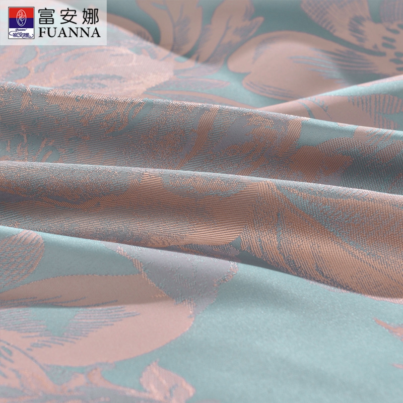 富安娜(FUANNA)家纺 婚庆床品双人床套件大提花四件套 秋日诗语
