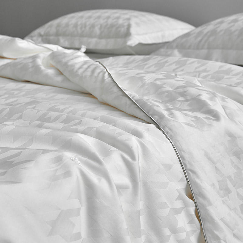 高端双宫桑蚕丝120S长绒棉贡缎大提花蚕丝被夏被春秋被冬被子母被