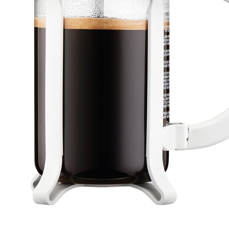 BODUM波顿 欧洲原装进口 法压壶手冲壶咖啡具过滤杯咖啡壶350ml 家用便携滤压茶壶1903-913白色
