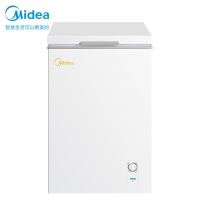 美的(Midea)100升 单温卧式冷柜家用冰柜 冷藏冷冻转换顶开门迷你冷柜 节能低音 BD/BC-100KMD(E)
