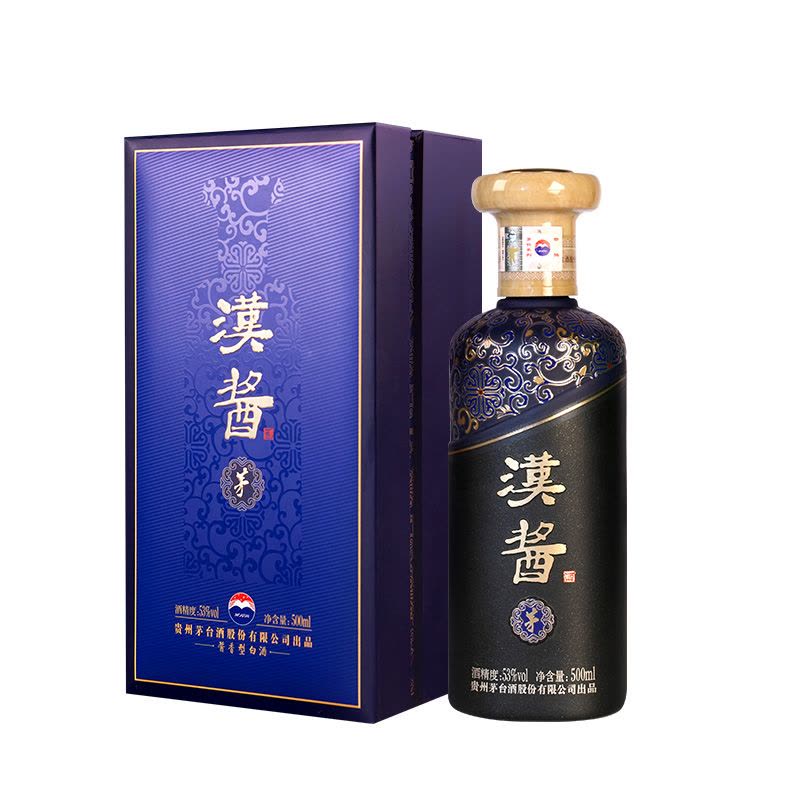 贵州茅台酒股份有限公司出品酱香型高度白酒汉酱酒(茅)53度500ml【价格