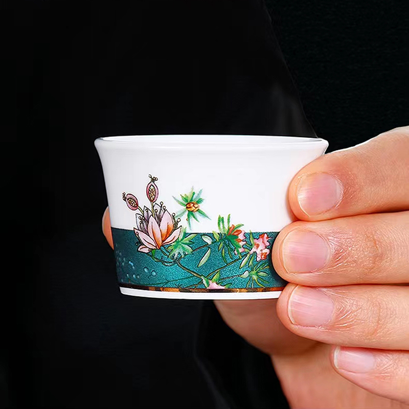 北国风光 绿野仙踪骨瓷绿色中式功夫茶具 TS-0101L 套高清大图