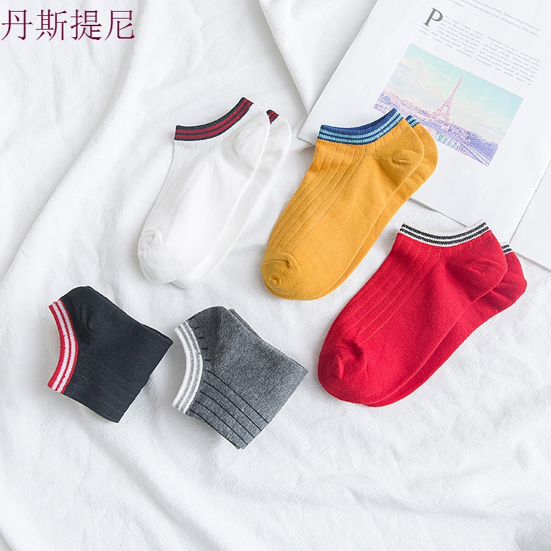 袜子女春夏隐形袜船袜短袜低帮浅口袜韩国可爱全棉纯棉薄款夏季