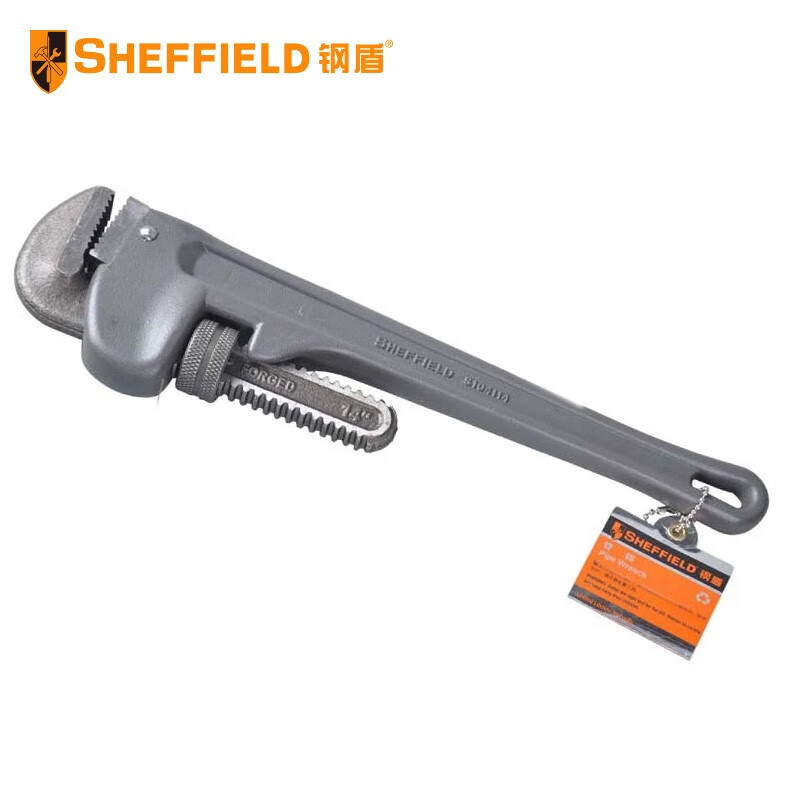 钢盾(SHEFFIELD) S104118 铝合金管钳18【家用】