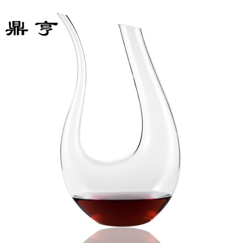 鼎亨快速水晶玻璃红酒螺旋醒酒器 带把分酒器酒酒壶酒具
