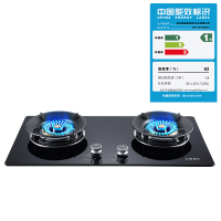 创尔特(Chant)N12A 嵌入式双头灶 一级能效 黑晶镀膜防爆面板+聚能盘 天然气