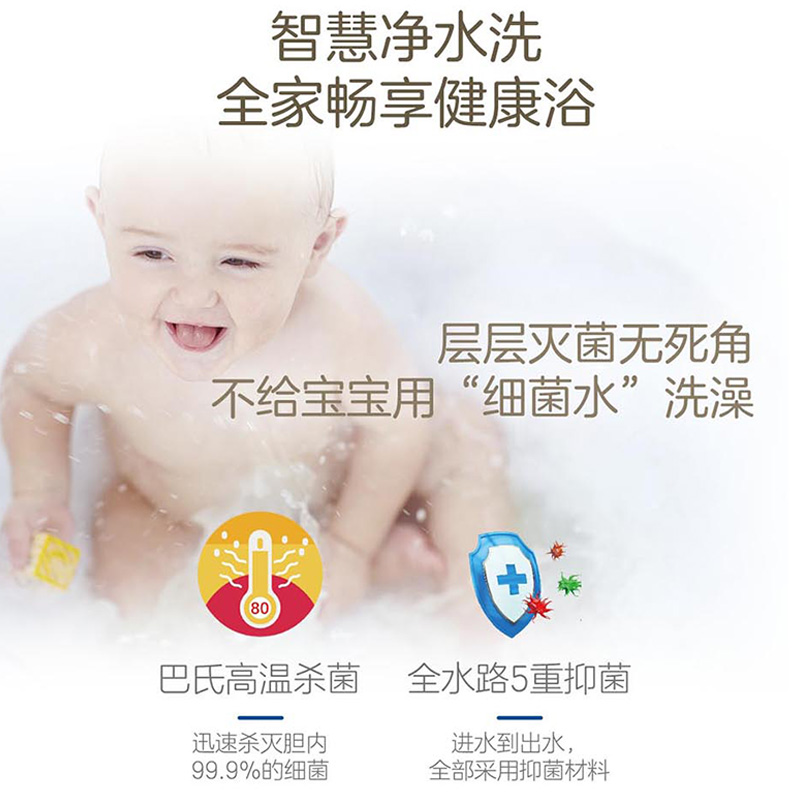 海尔(Haier)电热水器家用纤薄双胆扁桶一级能效5000W速热WIFI智控ES50H-Cooper5(U1)高清大图