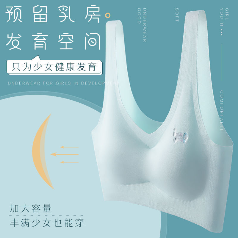 青春期内衣女学生韩版少女文胸初高中生青春期小背心女高清大图