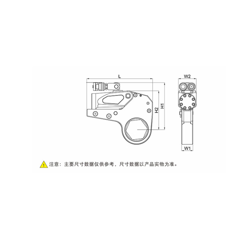 诺斯曼 液压扭矩扳手 中空型 1094-10941N.m 561206 (1把) BDZSSC高清大图