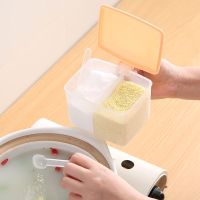 【直播特卖】家用调料罐调味盒套装组合双格放佐料食盐罐调料盒调味罐厨房收纳菲丽荣