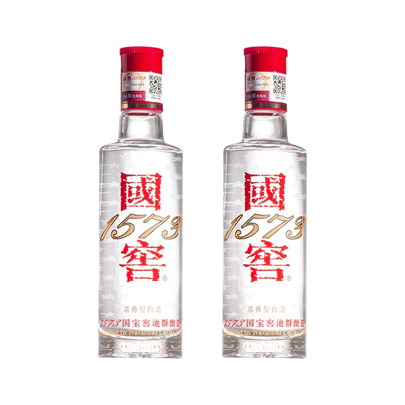 泸州老窖 国窖1573 小酒版 43度 浓香型白酒 100ml*2瓶高清大图
