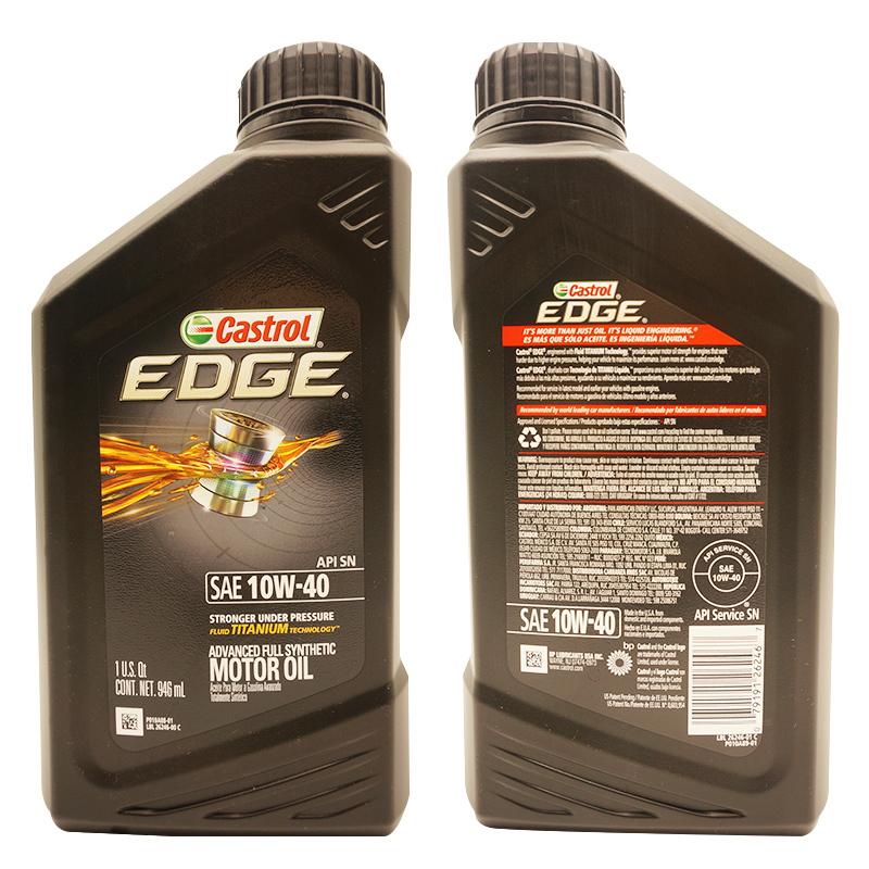 嘉实多(Castrol)全合成机油 极护EDGE 10W-40 SN 1Qt 美国原装进口