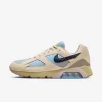 Nike复古高帮跑鞋男缓震透气休闲运动鞋 浅卡其色/团队金/心理蓝/黑色 38.5
