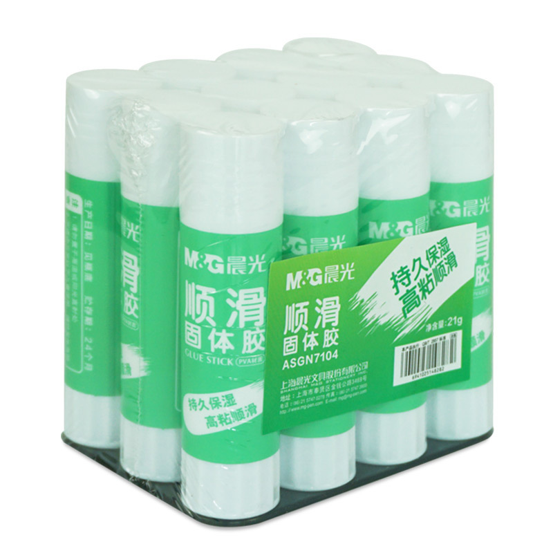 晨光(M&G) ASGN7105 顺滑固体胶36克 高粘度强力固体胶棒 12支装