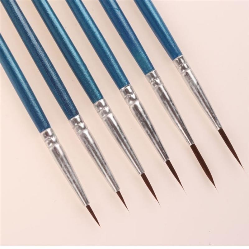 极细勾线笔描边笔美甲笔尼龙水粉油画细毛笔面相笔描笔视频