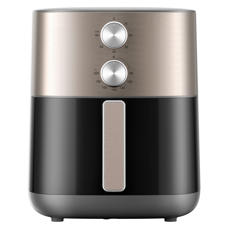 美的(Midea)免翻面空气炸锅炎烤双热源 可视大视窗实用大容量6.5L旋钮家用小家电 MF-KZE6559