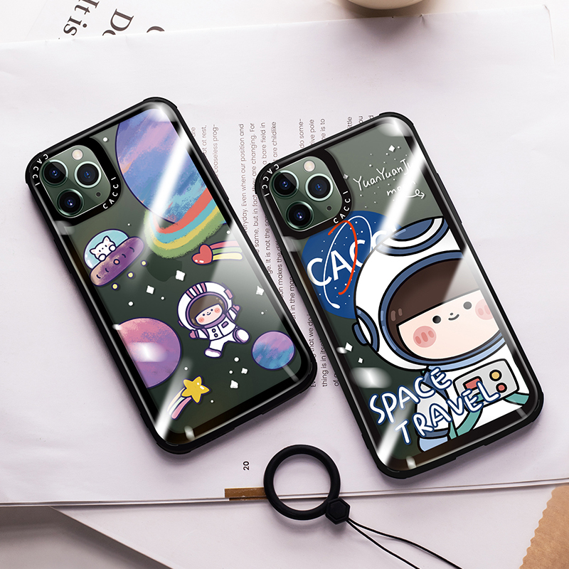 卡绮苹果11手机壳iPhonex透明se2防摔套8plus个性xr女款7玻璃