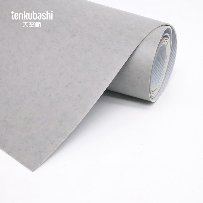 天空桥 阻燃地板 水泥灰石纹2.0mm 平方米高清大图