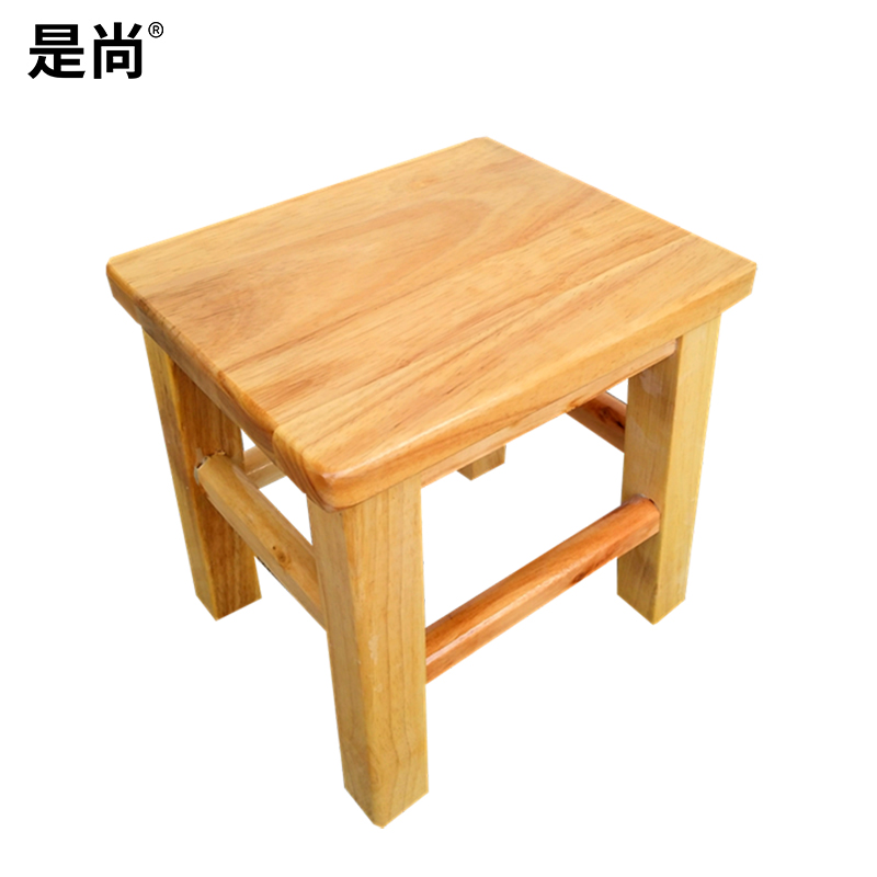 是尚 实木书桌椅 含1桌2方凳 1200*550*750MM 1套高清大图