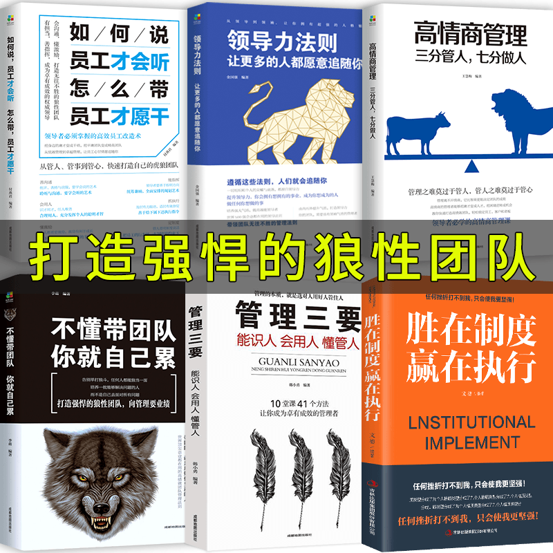 [醉染正版]6册企业领导经营管理学方面的书籍 领导力者管理的成功法则 识人用制度管理三要不懂带团队你自己累阿尔泰成功管理高清大图