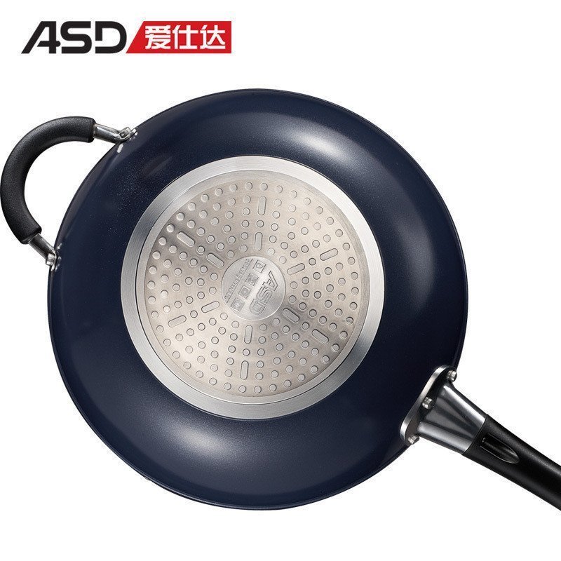 爱仕达(ASD) 32CM火龙眼陶瓷少油烟不粘锅炒锅炒菜锅TC8332E